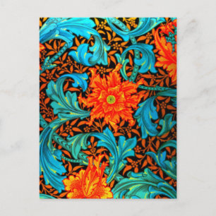 Postcard-Vintage Fabric/Mode-William Morris 12 Vykort