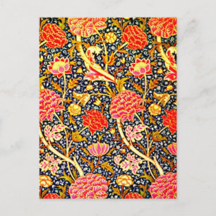 Postcard-Vintage Fabric/Mode-William Morris 17 Vykort