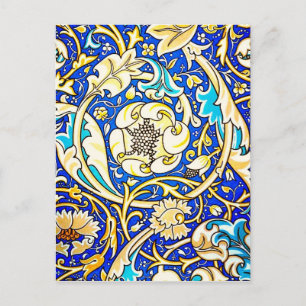 Postcard-Vintage Fabric/Mode-William Morris 20 Vykort