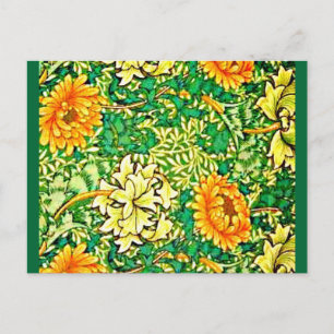 Postcard-Vintage Fabric/Mode-William Morris 8 Vykort