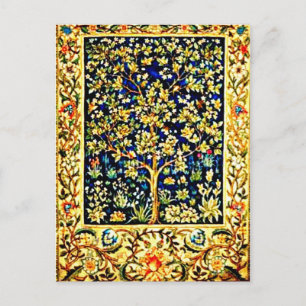 Postcard-Vintage Fabric/Mode-William Morris 9 Vykort