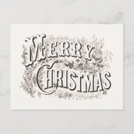 POSTCARD: VINTAGE GOD JUL ILLUSTRATION VYKORT