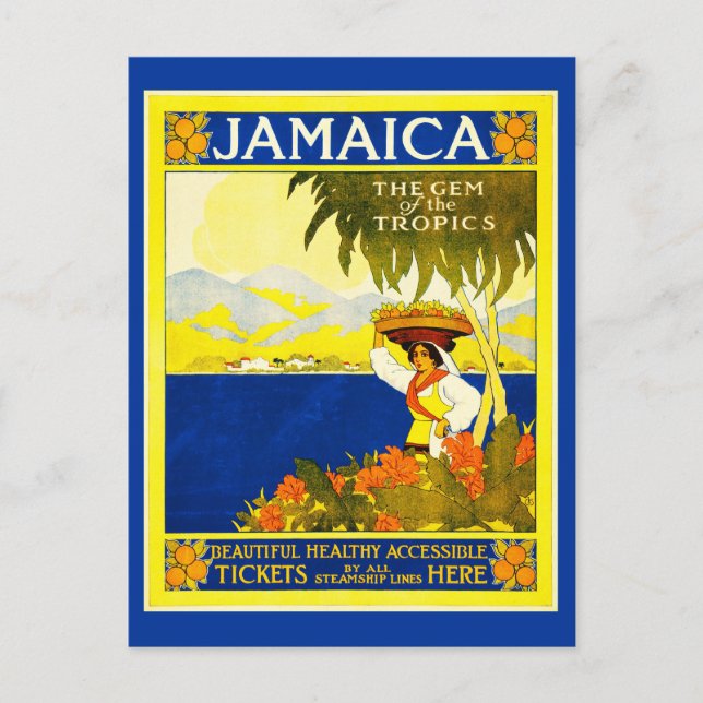Postcard-Vintage resor-Jamaica Vykort (Framsida)