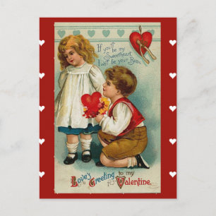 Postcard-Vintage Valentine för din älskling Helg Vykort