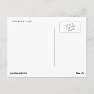 POSTCARD VINTAGE WOMAN 1 VYKORT
