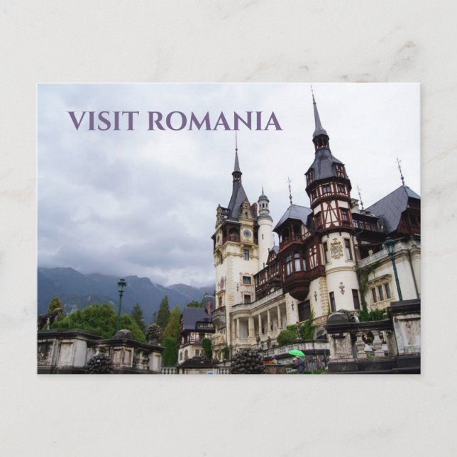 Postcard Visit Romania Vykort (Framsida)