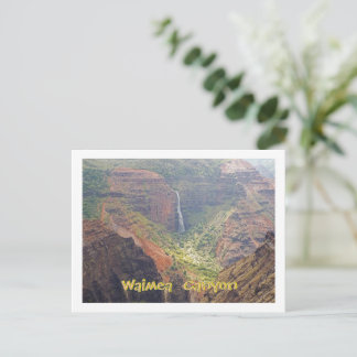 POSTCARD, WAIMEA CANYON /WATERFALLS, KAUAI, HAWAII VYKORT