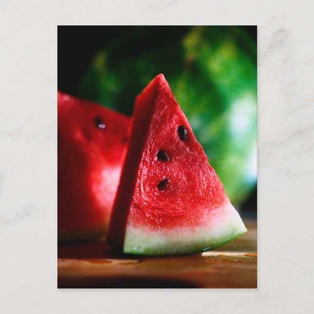 POSTCARD WATERMELON SLICE VYKORT (Framsida)