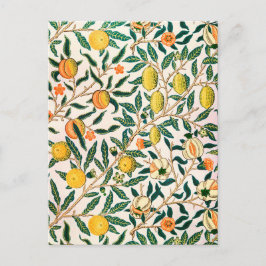 POSTCARD with WILLIAM MORRIS GULT ’POMEGRANATES’ Vykort