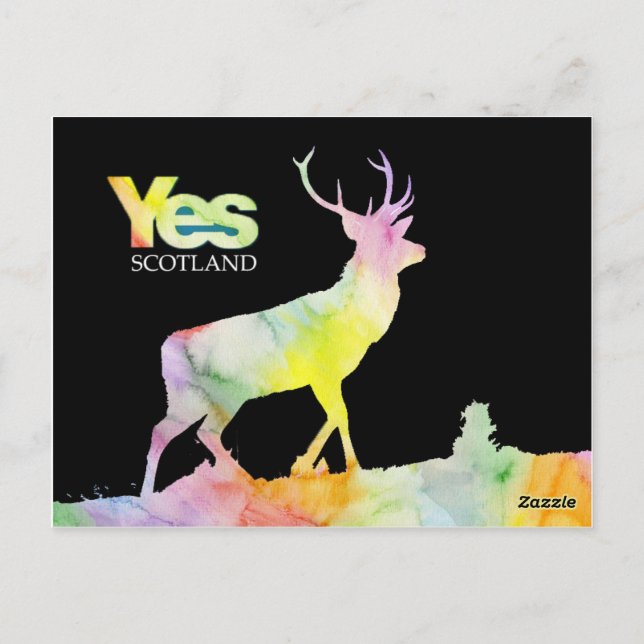 POSTCARD "YES SCOTLAND VYKORT (Baksida)
