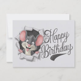 Postcards Happy Birthday Souris 07 Vykort