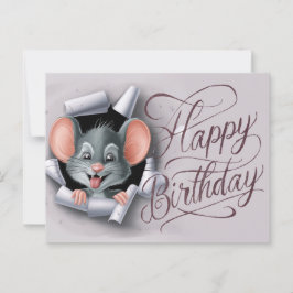 Postcards Happy Birthday Souris 08 Vykort