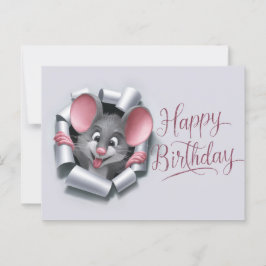 Postcards Happy Birthday Souris 10 Vykort