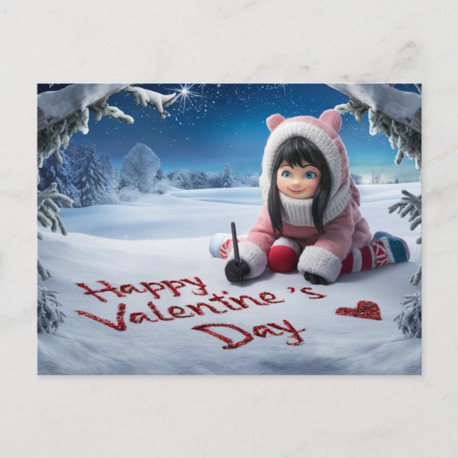 Postcards happy valentine's day 07 vykort (Framsida)