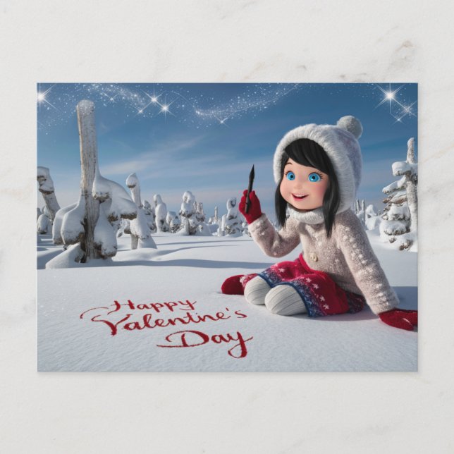 Postcards happy valentine's day 11 vykort (Framsida)
