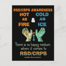POSTCARDS...RSD/CRPS - Hett som brandfarligt Kall Vykort