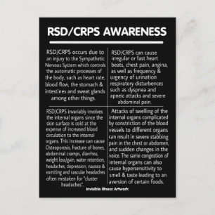 POSTCARDS...RSD/CRPS - Info Vykort