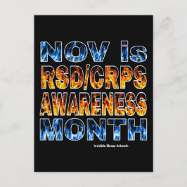 POSTCARDS...RSD/CRPS - Orange och blå Vykort