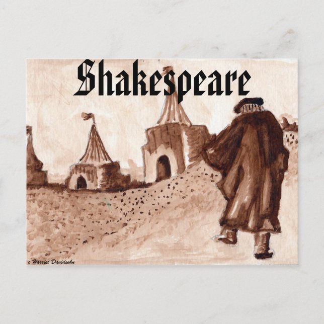 POSTCARDS - SHAKESPEARE - BY HARRIET DAVIDSOHN VYKORT (Framsida)