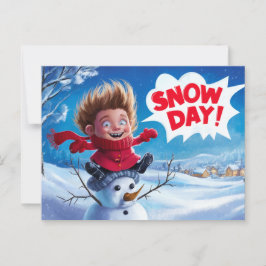 Postcards Snow Day 02 Vykort