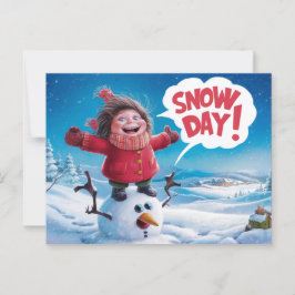 Postcards Snow Day 03 Vykort