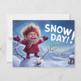 Postcards Snow Day 05 Vykort