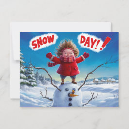 Postcards Snow Day 07 Vykort