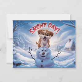 Postcards Snow Day 08 Vykort