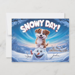 Postcards Snow Day 11 Vykort