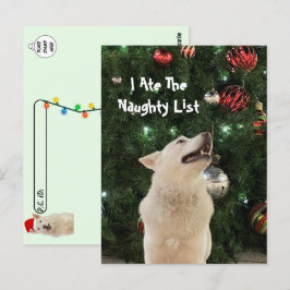 Postcross - Crystal's Naughty List-jul Vykort