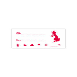 Postcross-ID GB UK Underbar Britain Weather Date Självfärgande Stämpel