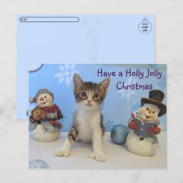 Postcross Taromina Cat - Holly Jolly-jul Vykort