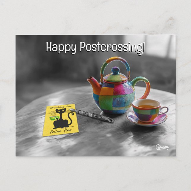 Postcross Tea - vykort (Framsida)