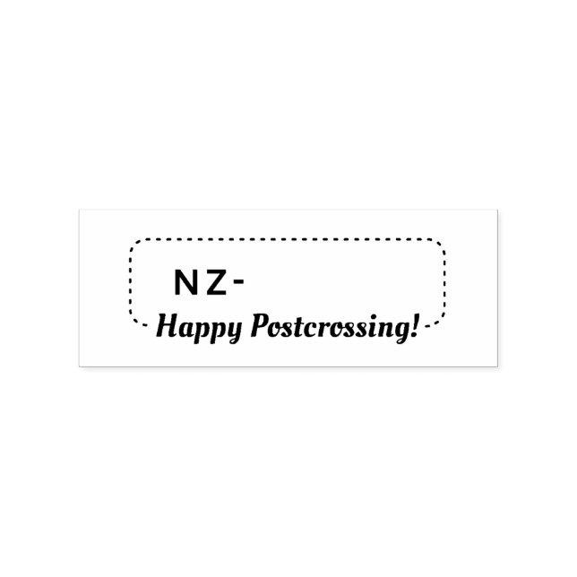 Postcrossing Postcard ID NZ New Zealand Stämpel (Tryck)