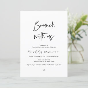 Posten bröllop Brunch, Brunch med Newlyweds Inv. Inbjudningar