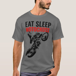 Posten Eat Sföreliggande motocross Motorcycle Spor T Shirt