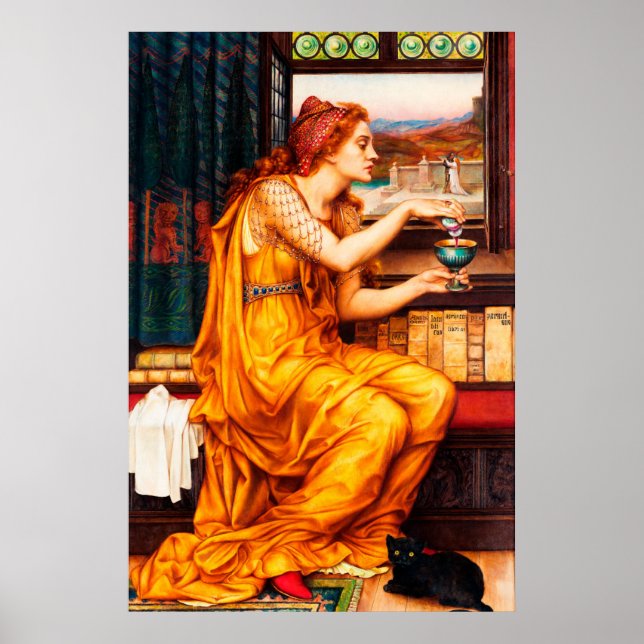 Posten Kärlek från Evelyn de Morgan Poster (Framsidan)
