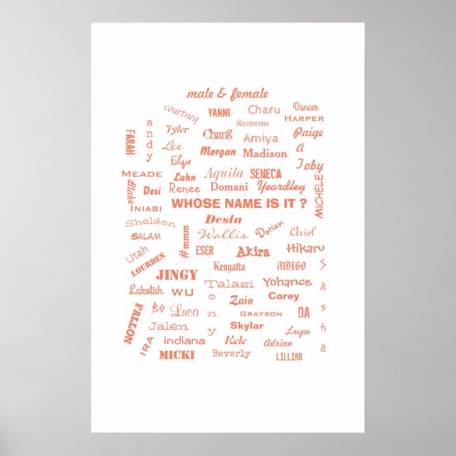 Poster20x30 / VARS NAMN ÄR DET? / MMETROPOLIM Poster (Framsidan)