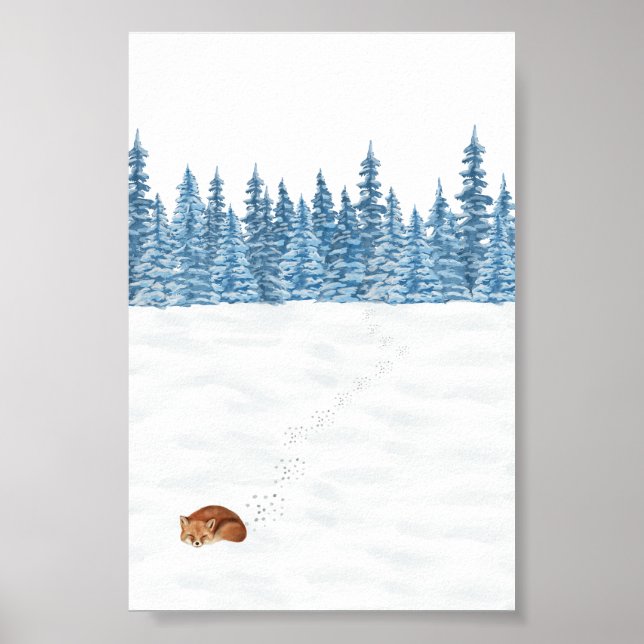 Poster (10,2 x 15,2 cm) - vinterscen (Framsidan)