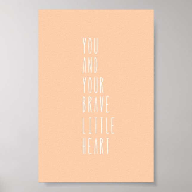 Poster (10,2 x 15,2cm) - Your Brave Little Heart (Framsidan)