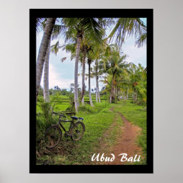 Poster (18 x 24 tum) Ubud Bike Bali