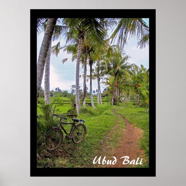 Poster (18 x 24 tum) Ubud Bike Bali (Framsidan)