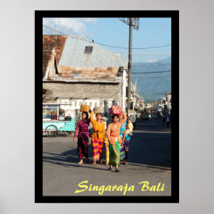 Poster 1 (24 tum x 18 tum) Singaraja Bali Indonesi