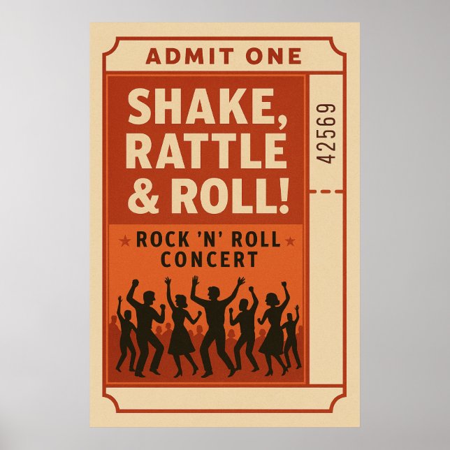 Poster 1, Skaka, Rattle and Roll. (Framsidan)