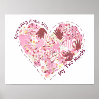 Poster 20x16: Spridning av Aloha