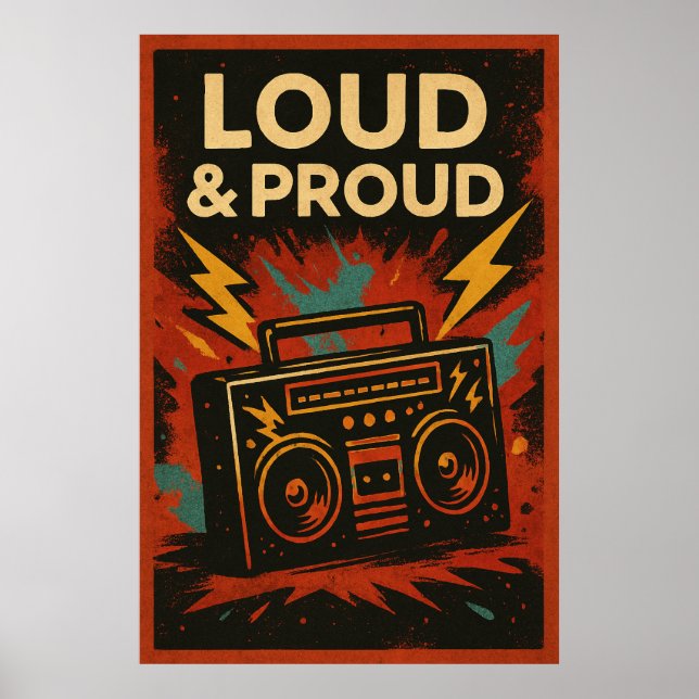 Poster 21, Loud and Proud, Vintage (Framsidan)