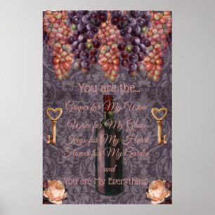 Poster 24-tums x36-tums Vintage Kärlek No.02