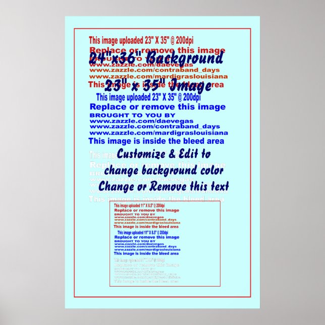 Poster 24-tums x 36-tums bakgrundsbild för 23-tums (Framsidan)