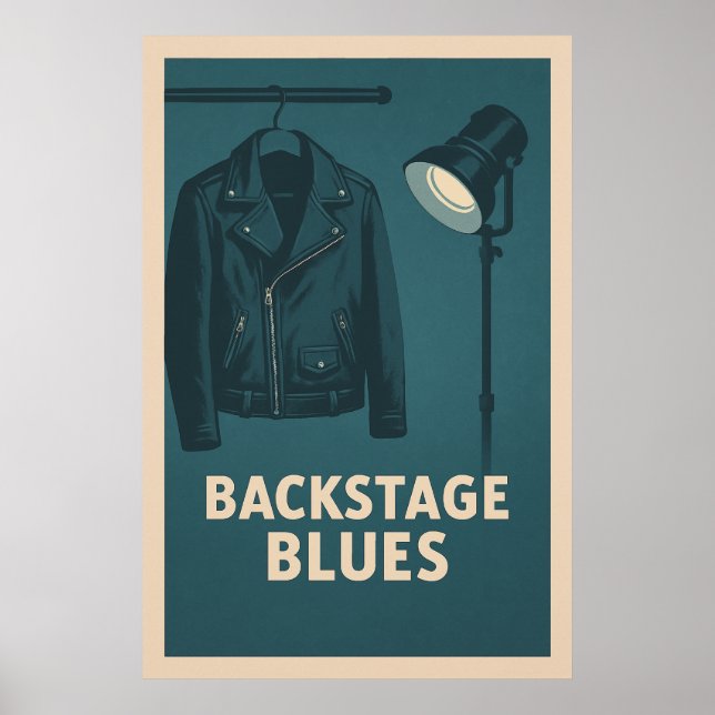 Poster 28, Backstage Blues, Vintage (Framsidan)