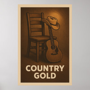 Poster 29, Land Guld, Vintage
